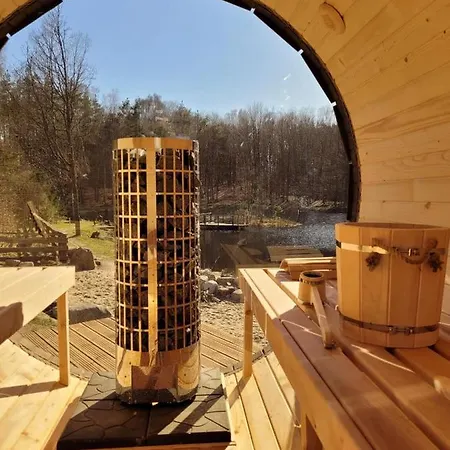 Osada Skoczkowo Komfortowe Domki Z Prywatnymi Jacuzzi Nad Jeziorem- Sauna- Balia-Staw Wedkarski-Basen Z Podgrzewana Woda! * Podiazy