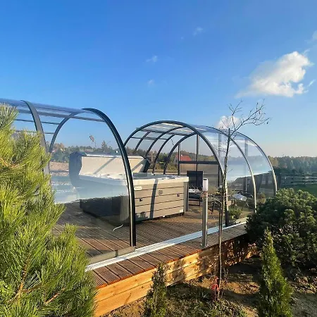 Osada Skoczkowo Komfortowe Domki Z Prywatnymi Jacuzzi Nad Jeziorem- Sauna- Balia-Staw Wedkarski-Basen Z Podgrzewana Woda! Feriehus