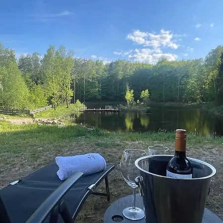 Prázdninový dům Osada Skoczkowo Komfortowe Z Prywatnymi Wannami Hot-tub Nad Jeziorem- Sauna- Balia- Prywatny Staw Wedkarski *