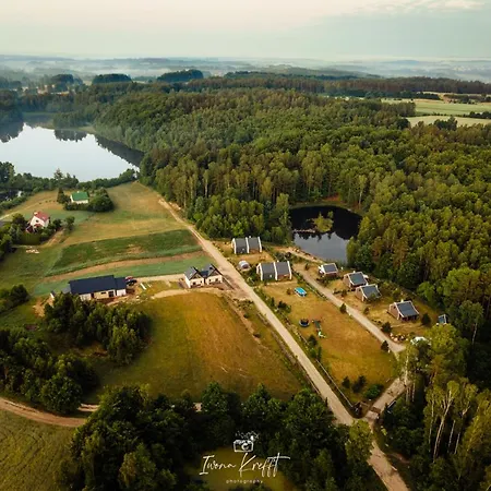 Osada Skoczkowo Komfortowe Z Prywatnymi Wannami Hot-tub Nad Jeziorem- Sauna- Balia- Prywatny Staw Wedkarski بيت للعطل Podiazy