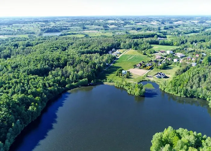 Osada Skoczkowo Komfortowe Z Prywatnymi Wannami Hot-tub Nad Jeziorem- Sauna- Balia- Prywatny Staw Wedkarski בית נופש Podiazy