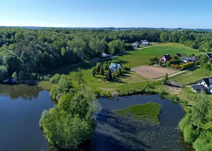 Osada Skoczkowo Komfortowe Z Prywatnymi Wannami Hot-tub Nad Jeziorem- Sauna- Balia- Prywatny Staw Wedkarski בית נופש Podiazy