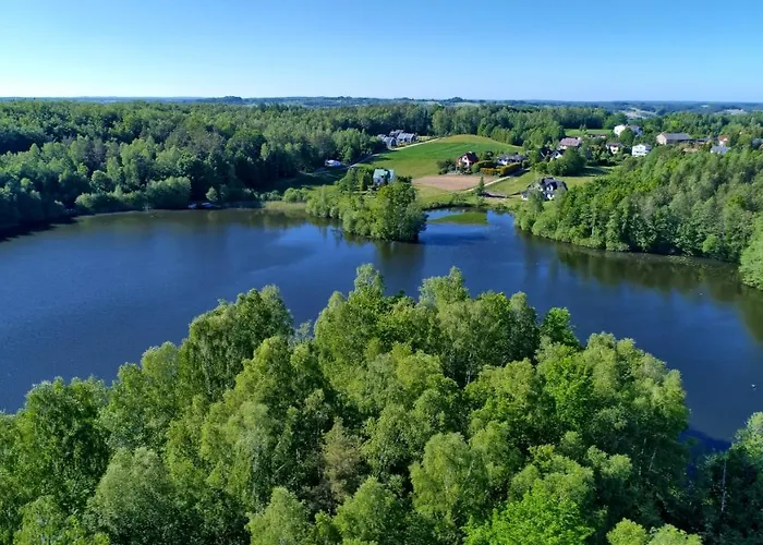 Osada Skoczkowo Komfortowe Z Prywatnymi Wannami Hot-tub Nad Jeziorem- Sauna- Balia- Prywatny Staw Wedkarski בית נופש