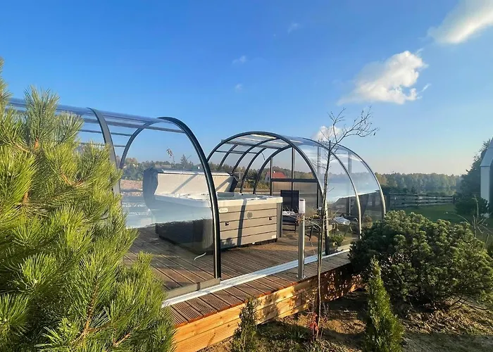 Osada Skoczkowo Komfortowe Z Prywatnymi Wannami Hot-tub Nad Jeziorem- Sauna- Balia- Prywatny Staw Wedkarski בית נופש