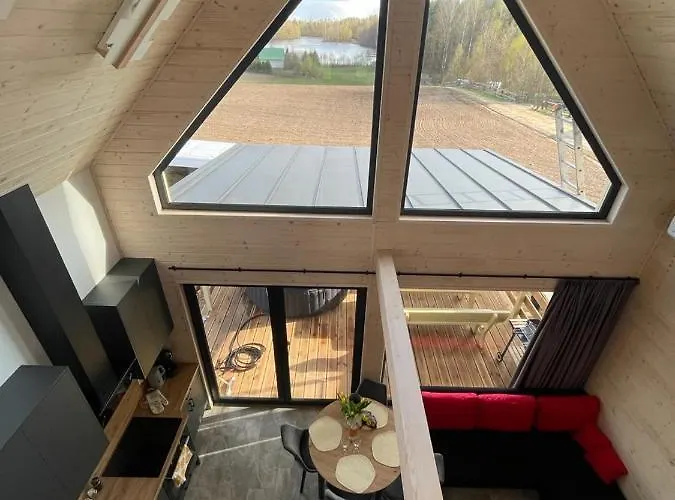 בית נופש Osada Skoczkowo Komfortowe Z Prywatnymi Wannami Hot-tub Nad Jeziorem- Sauna- Balia- Prywatny Staw Wedkarski *