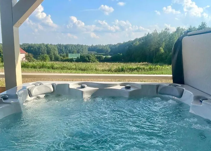 בית נופש Osada Skoczkowo Komfortowe Z Prywatnymi Wannami Hot-tub Nad Jeziorem- Sauna- Balia- Prywatny Staw Wedkarski Podiazy