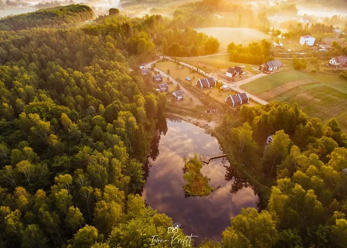 Osada Skoczkowo Komfortowe Z Prywatnymi Wannami Hot-tub Nad Jeziorem- Sauna- Balia- Prywatny Staw Wedkarski *